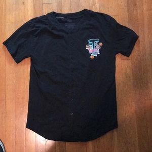 Vtg. Tune squad short sleeve baseball shirt